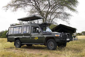 The Toyota Land Cruiser is the vehicle of choice for Naipenda Safaris
